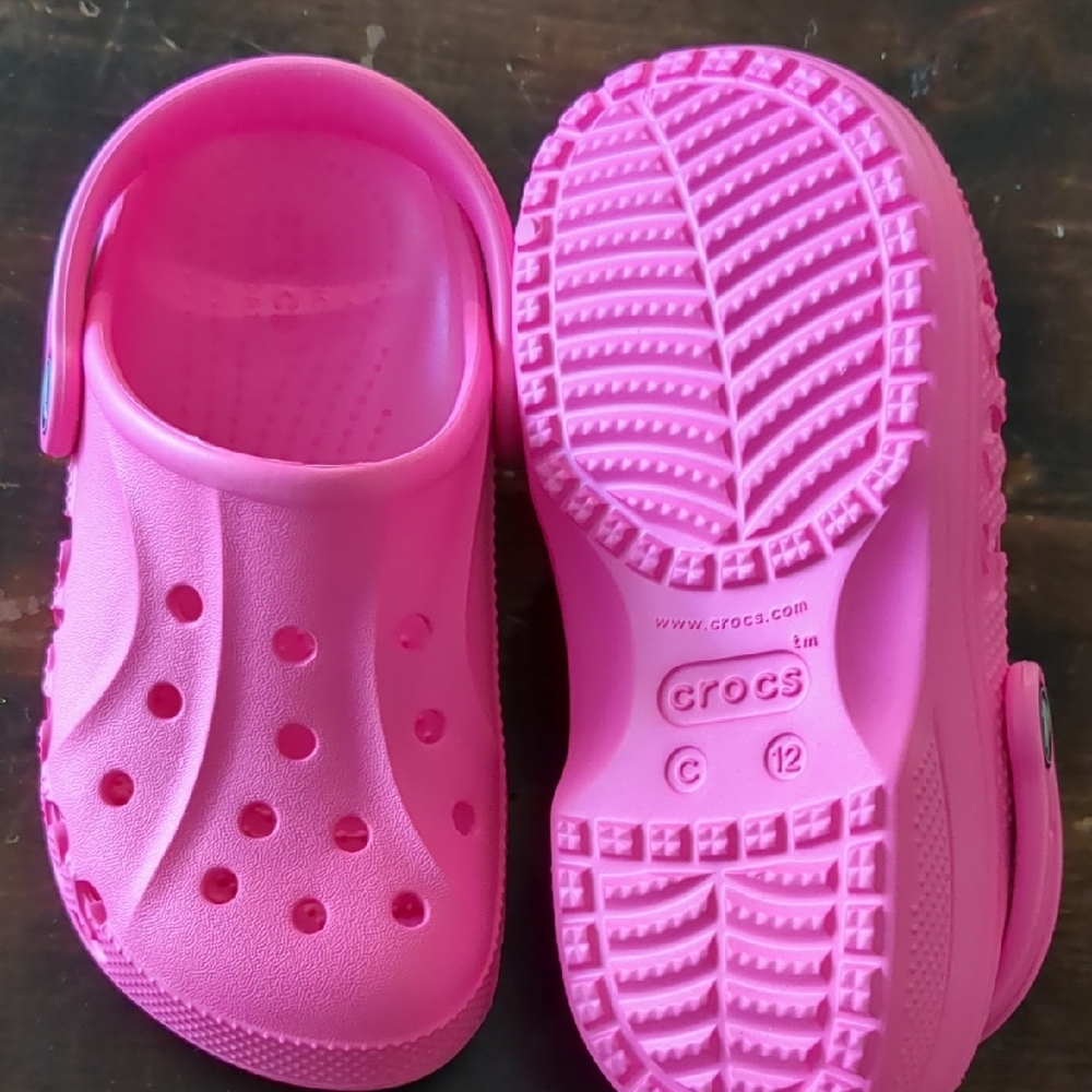 CROCS Pink Sandals Lightweight Comfort - Picture 2 of 2